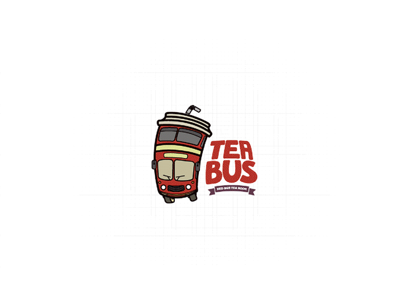 茶巴士-品牌标识 brand branding china design illustration logo