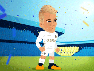 Samu Saiz, Leeds United animation ball design elland road character football leeds united lufc soccer stadium