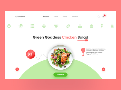 FoodHunt - Food Delivery Landing Page 🍕
