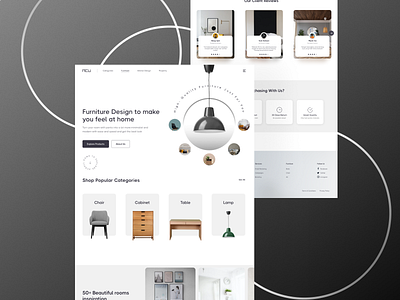 MEW - Furniture Landing Page Website