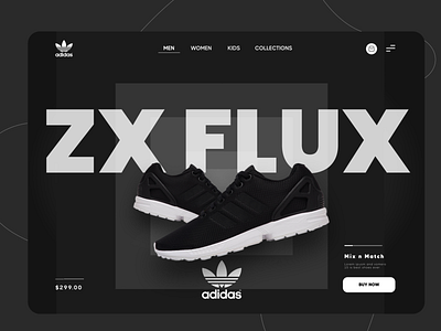 Shoes Website Design UI