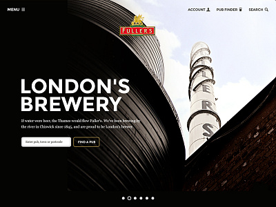 Fuller's Brewery art direction beer brewery design digital responsive