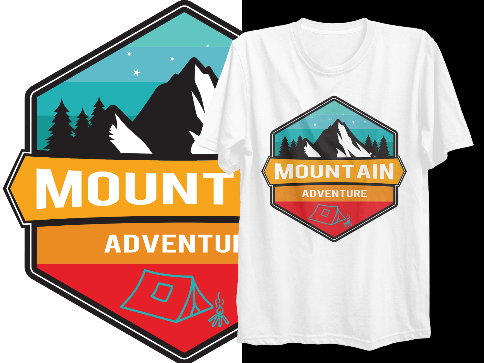 Adventure T-Shirt Design by Design Media on Dribbble
