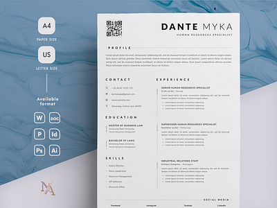 Effective Resume Template & Cover Letter animation beauty brand canva clean cover letter curriculum vitae design designinspiration editable effective googledocs graphic design illustration modern resume simple typography ui word