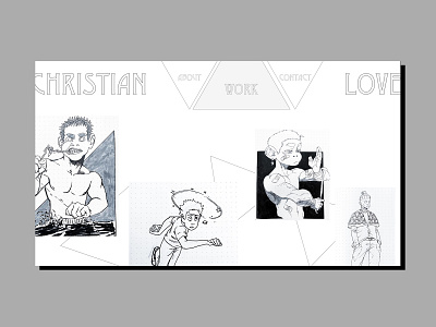 Illustrator's Web Portfolio Design animator design illustrator interaction portfolio web design webdesign website concept website design websites