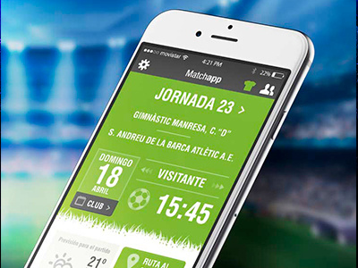 Matchapp app match sport team uiuxperience video