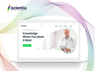 Iscientia branding healthcare uiux video web design