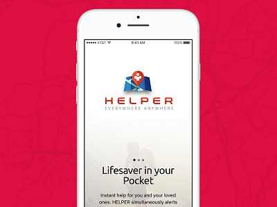 Helper app branding emergency gamification help medical security uiux