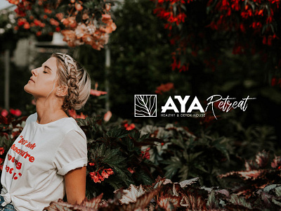 Aya Retreat branding catalogue detox health retreat web design wellbeing