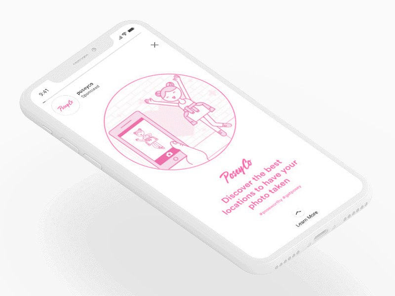 PoseyCo Instagram Story Ad aftereffects animation app instagram ios iphone motion