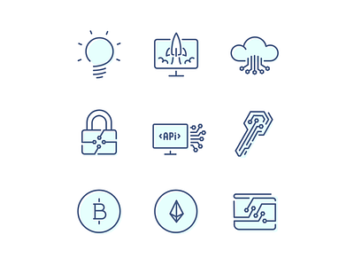 Blockchain Icons - WIP