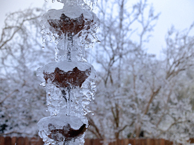 The beauty of water frozen water ice icicle photography rain chain snow texas