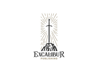 Excalibur logo branding entertainment excalibur king king arthur legend mark media storytelling sword sword logo
