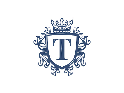T Crest logo design
