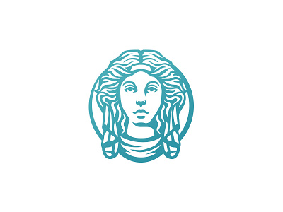 Female character logo design