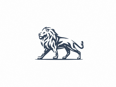 Lion logo design africa animal logo branding corporate branding illustration lion king lion logo logo majestic minimal negative space sport