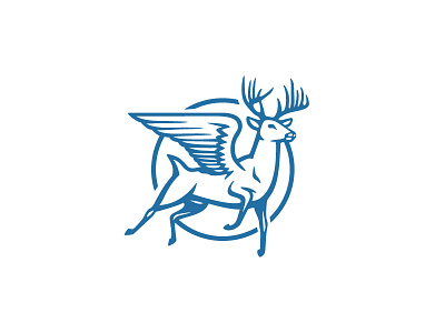 Flying Deer Logo Design