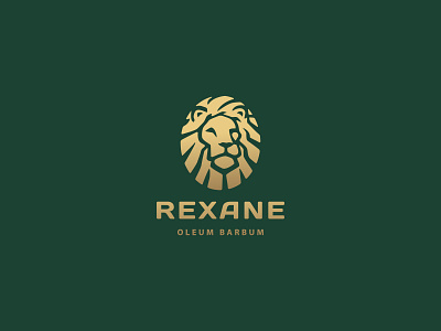 Lion head logo animal beard branding classic design finance illustration lion logo male mane mark masculine men minimal negative space oil products real estate vector