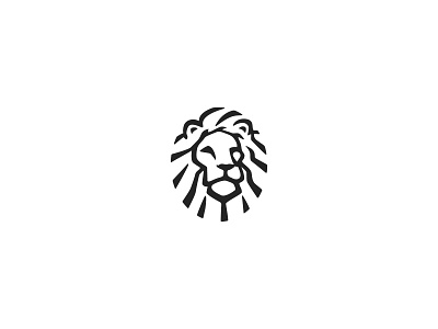 Lion head logo animal beard branding classic design finance graphic design illustration lion logo mark masculine men minimal negative space products real estate vector