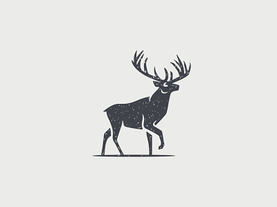 Deer logo animal branding buck classic clothing deer design elk hiking hunting illustration logo mark outdoors t shirt vector