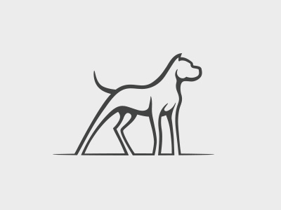 dogo argentino animal argentino art breeder dog dogo line logo mark pet pup