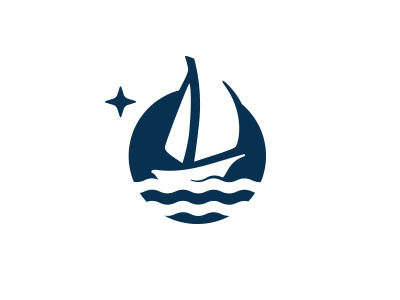 Sailboat blue boat for sale logo mark ocean sailboat sailing ship sky