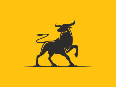 Bull black bull bullfight cattle corrida cow farm horns logo mark meat toro