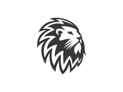 Lion Head logo animal for sale head king lion logo mark minimalistic negative space simple