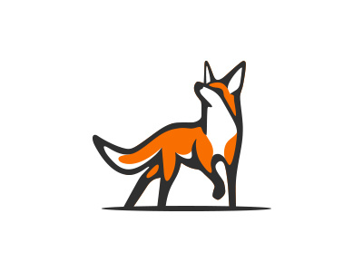Red Fox logo animal coyote forest fox hunting logo red smart white wildlife wisdom wolf