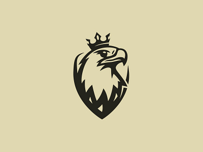 King Eagle logo animal bird crown eagle elegant falcon hawk king logo powe pride strength