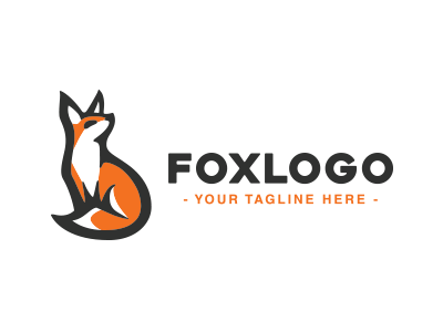 Smart Fox Logo animal curiousity fox hunting logo mark red smart software white wildlife wisdom