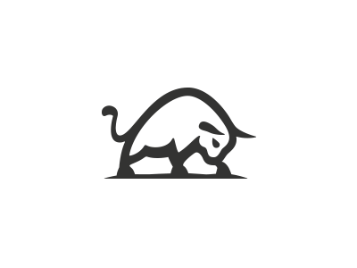 Bull logo animal bull energy estate finance minimalistic power real simple steer strenght toro