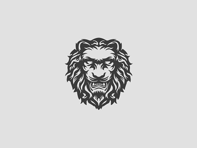 Gothic Lion logo animal gothic head lion lions luxury mark power pride strength