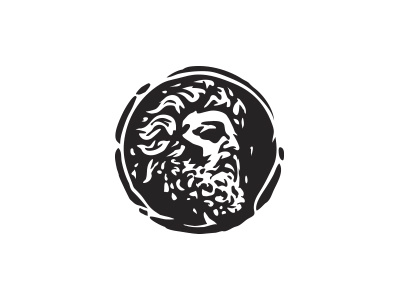 Male face logo beard black face greek grooming logo man mark men roman stamp