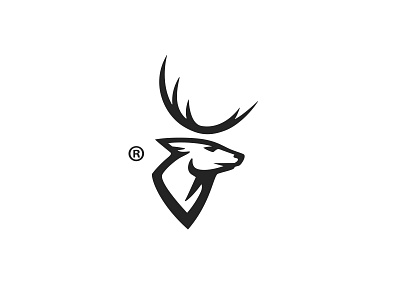 Deer logo bowhunt buck clothing deer elk hunting logo mark minimal outdoor simple stag