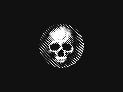 Skull logo bones death engraving etching human knowledge life logo scratchboard skull wisdom woodcut