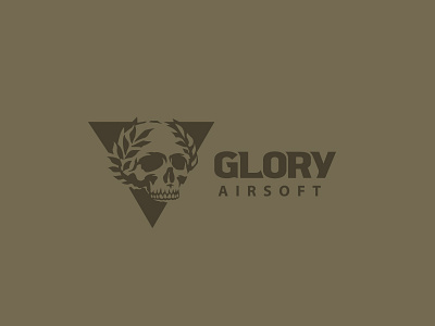 Airsoft team logo airsoft badge glory laurels logo military skull special forces sport swat tactical troops