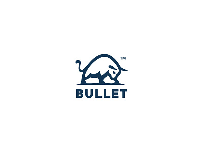 Bull logo animal bull illustration logo mark minimal negative space simple
