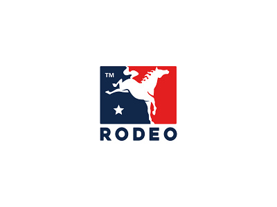 Rodeo logo animal classic horse logo mark minimal mustang rodeo simple sport