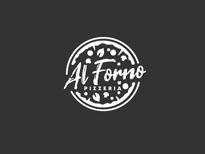 Pizzeria logo by Mersad Comaga on Dribbble