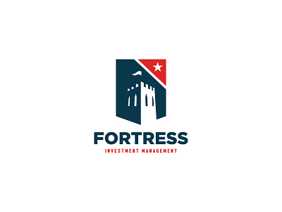 Fortress logo capital economics finance fort fortress fund investment logo mark star stronghold tower