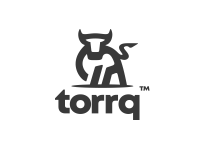 Torrq animal bull code graal logo mark minimal powerful programming simple strong tech