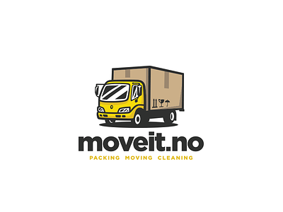 Moving company logo box cardboard box illustration logo mark modern movers moving moving company moving truck truck vector