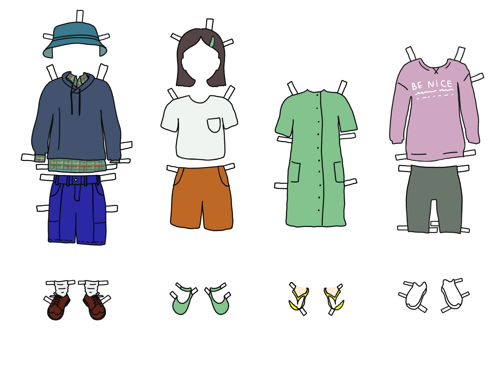 Dress up game by Olga on Dribbble