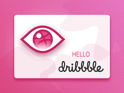 Hello Dribbble dribbble hello