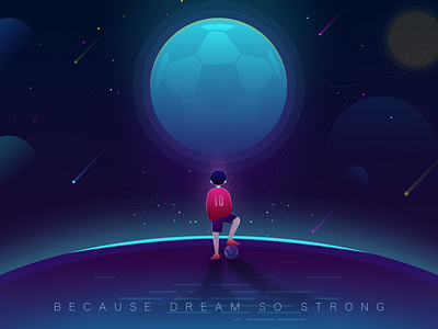 Because dream so strong dream football sketch