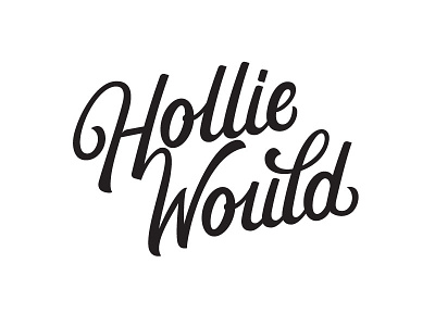 Hollie Would Logotype custom lettering custom type hand lettered hand lettering lettering logo logotype