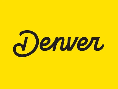 Denver cursive custom lettering custom type hand lettered hand lettering lettering logotype script type typography