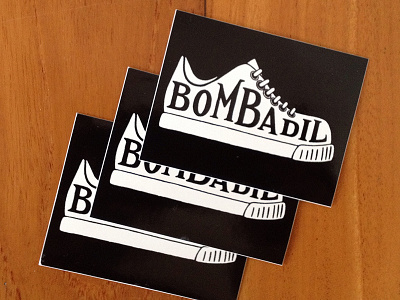 Bombadil Sticker band decal hand lettering illustration lettering music screen print silkscreen sticker
