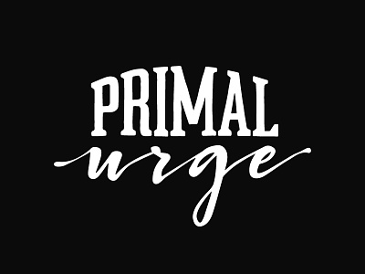 Primal Urge Logo calligraphy hand lettering lettering logo logotype typography